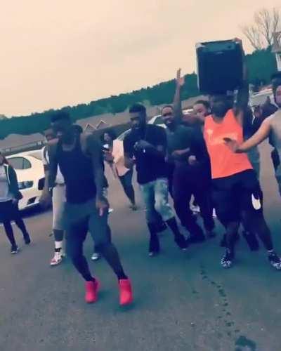 Nuggets Nation on their way to the arena tonight: