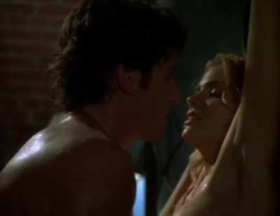 Hudson Leick Sweaty Bed Sex in Denial (1998) – Hard Pounding, Tits Jiggling, Headboard Grip 🔥