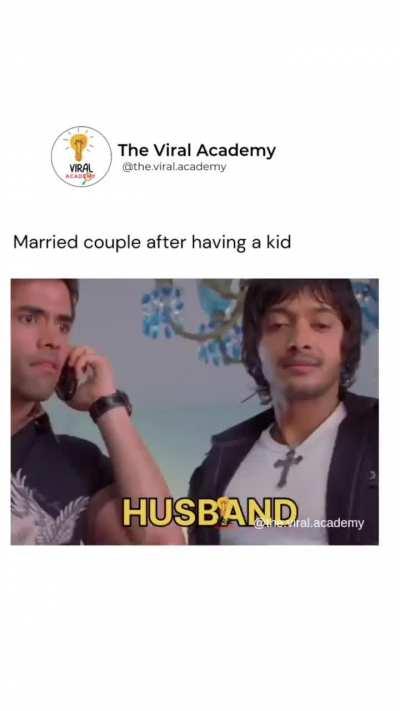 Married couple after having a kid