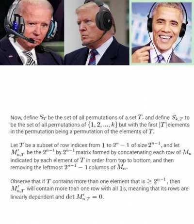 Obama, Trump, and Biden solve 2018 Putnam A2