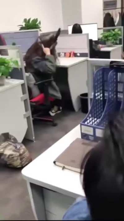 One more way to put a trash bag in a trash can