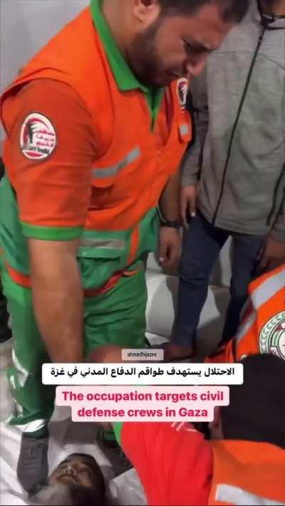 7 paramedics were just killed by Israeli air strikes in gaza