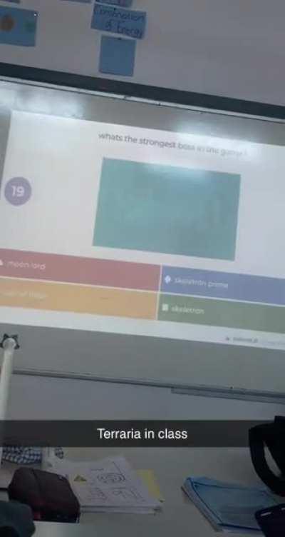 When terraria takes over class