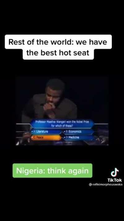 Nigerian hot seats are the 🐏