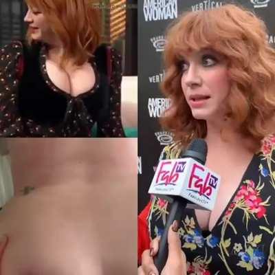 Christina Hendricks&hellip; FabTV🎤👀🍈🍈