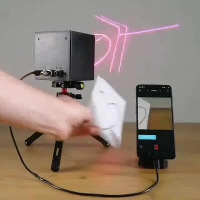 This real-time carbon-copying projector