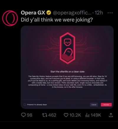 Opera on demon time (praise spez)