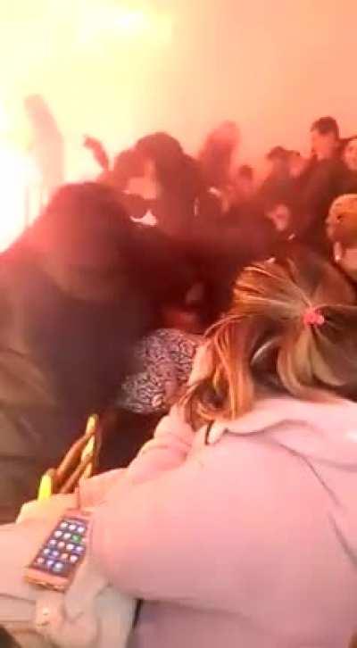 using fireworks indoors