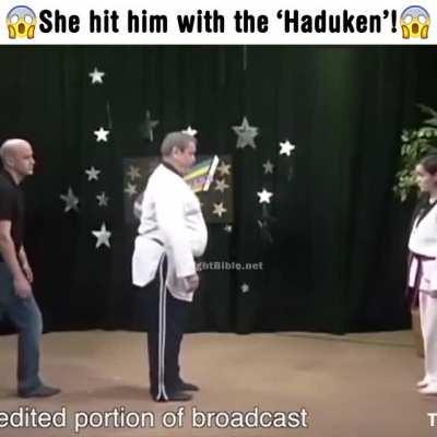 He may look like a fat grandpa, but this martial arts expert is totally legit