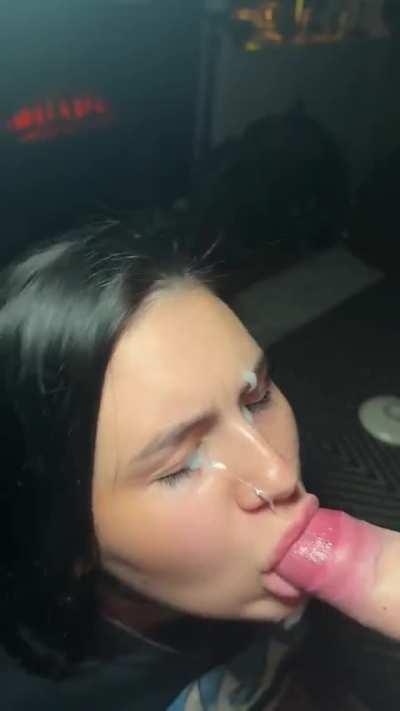 Poor guy wasn't getting his cock sucked by his wife at home so i made sure he wasn't missing out