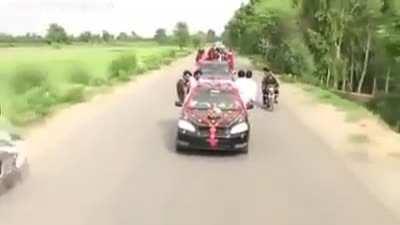 2 confirmed dead after a brutal car and bike collision.