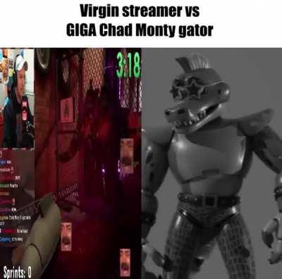 Virgin streamer vs gigachad monty