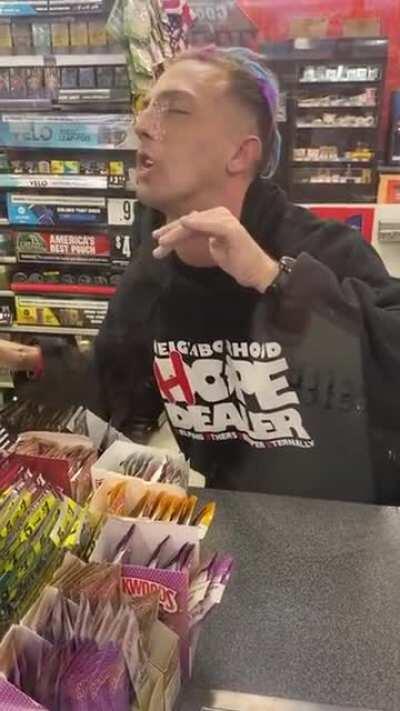 He had a little more than just a morning coffee