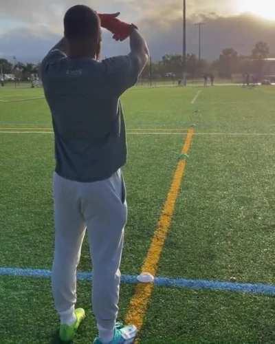 [Per4orm] 7:30am / Cross Wind / Light Drizzle •71y Throw 💣 — We workin’ @Tua 👉🏼 @LynnBowden_1