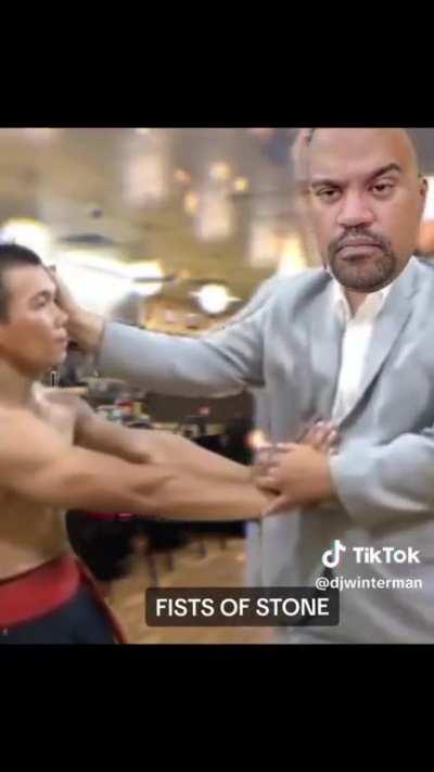 Get flattened like a pancake...