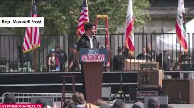 Maxwell Frost: “They're the ones hoarding wealth beyond imagination. We have to tell people the reason you can't pay your rent has nothing to do with trans people. The reason you don't have healthcare has nothing to do with immigrants. It has to do with b
