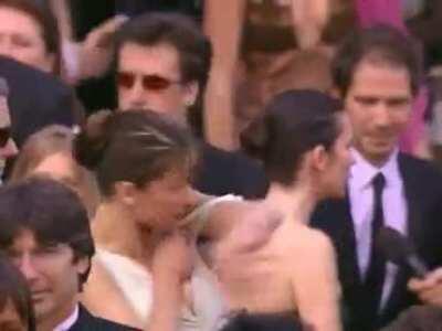 Sophie Marceau has an incredible wardrobe malfunction [gif]