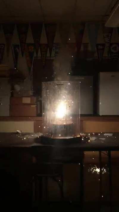 Found an old AP Chem thermite reaction vid!!