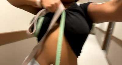 I'll take my tits out anywhere anytime