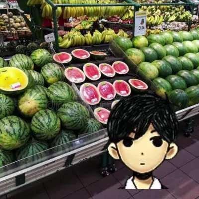 Sunny wants to eat a watermelon