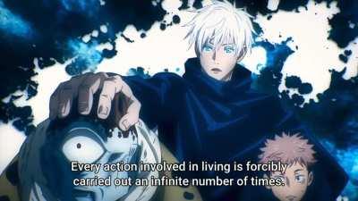 Gojo removing blind foods for the first time !