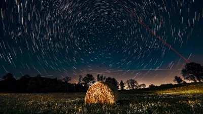 Time lapse from a haybale.