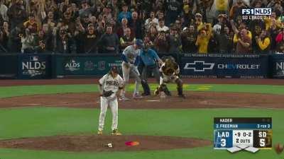 [Highlight] Hader strikes out the side to send the Padres to the NLCS!