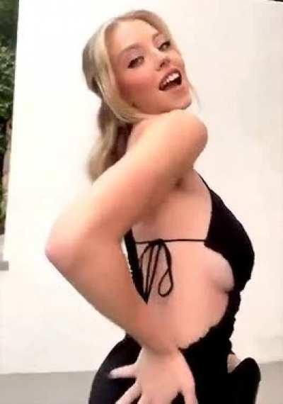 She looks so good in black