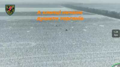 Russian UAZ attack is hit by Ukrainian drones and artillery. Near Solodke, Zaporizhzhia Oblast. Late December 2025