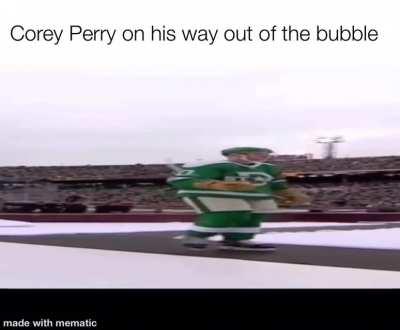 Corey Perry walking.