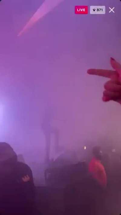 Carti fell on stage tonight