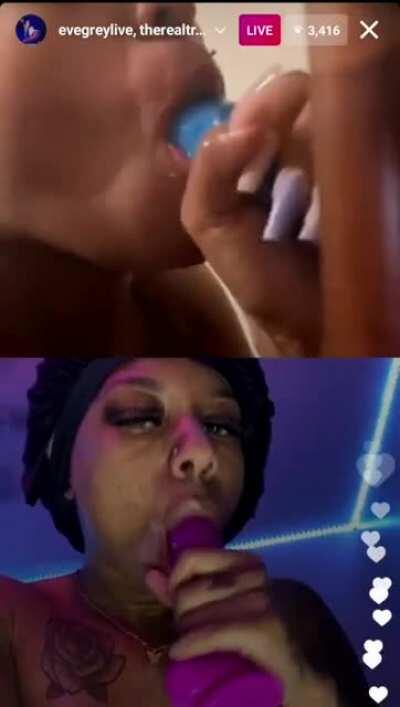 Nasty bitches on ig live