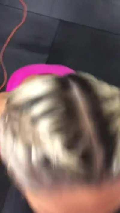 Abella Danger bts blowjob