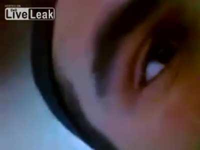 Syrian soldier records a last message for his mother as rebels slowly get closer to his position - Syria unknown date