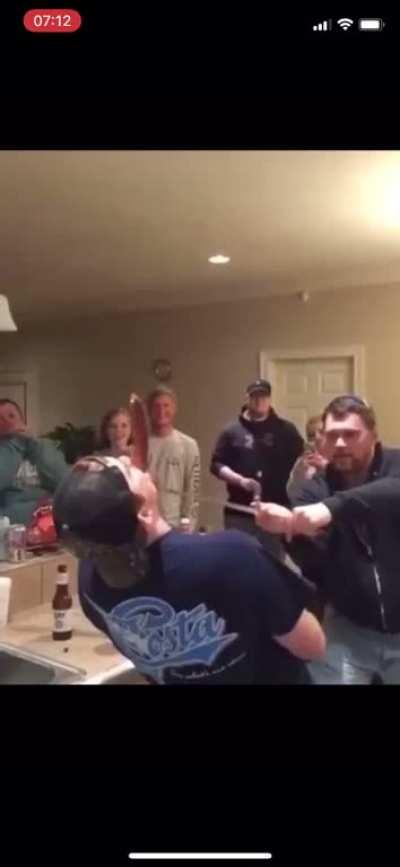 Playing with weapons whilst drunk