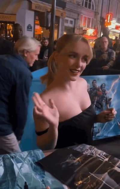 Mckenna signing autographs in Paris, France 