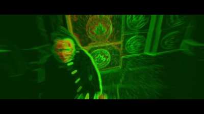 Monster On A Plane (2024): girl's face eaten