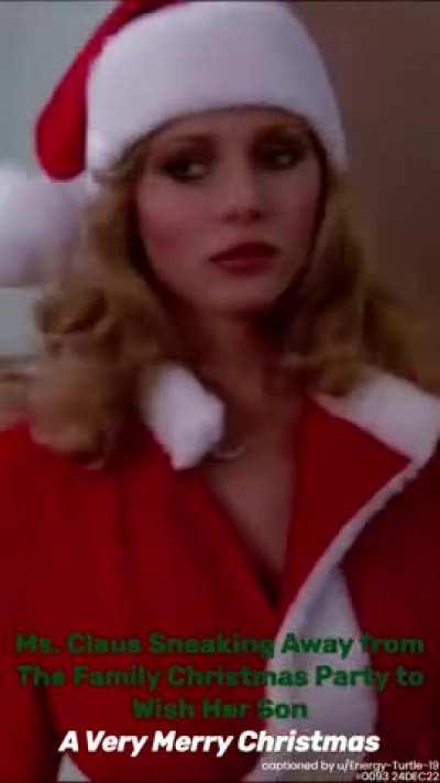 Ms. Claus Wishing her Son a Very Merry Christmas