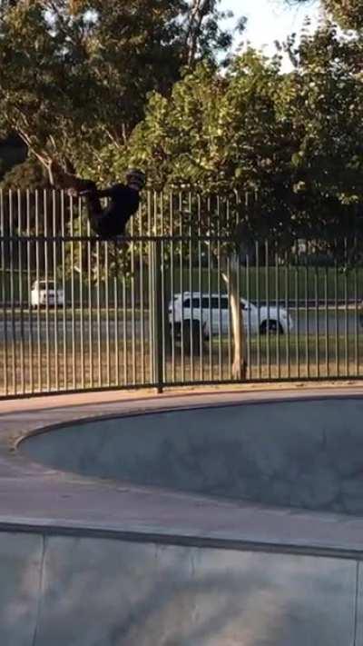 Close call at the skatepark