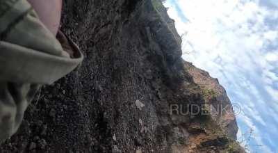 Ru pov: Video from the captured GoPro UAF soldier in the frontlines near one of the villages in Avdiivka. The video shows him shooting at RU positions then he gets KIA 