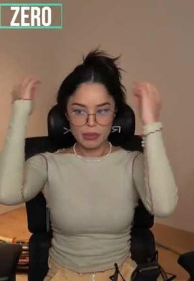 Valkyrae getting ready to suck you dry