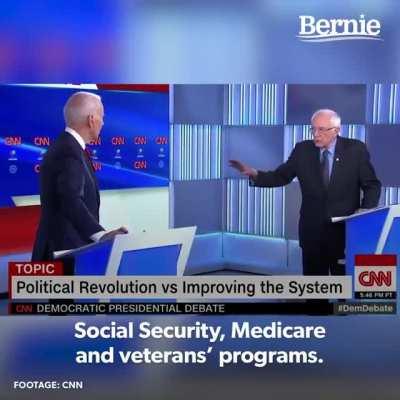 Bernie Sanders picking apart Joe Biden