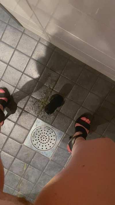 Pissing on the dildo which im going to use pegging ur ass ;)