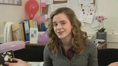 Emma Watson having a wonderful morning on her 18th birthday