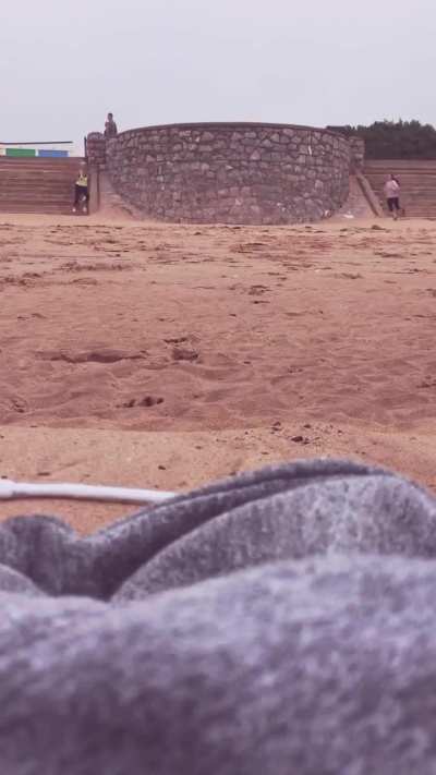WCGW filming for social media on the beach