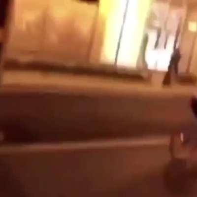 Dude stole a police horse