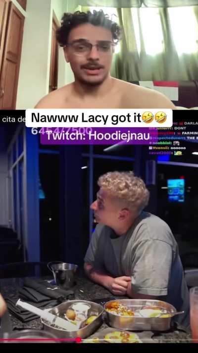 Lacy couldn’t bless da kid😂