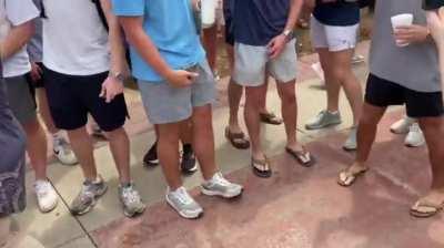 Frat bros make monkey noises at black pro-Palestine protester