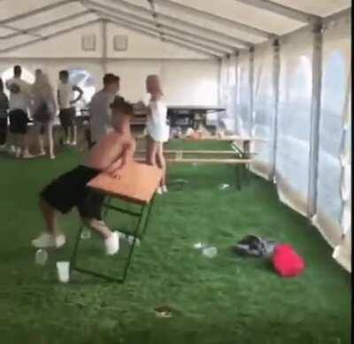 DBS braking your ribs on that table