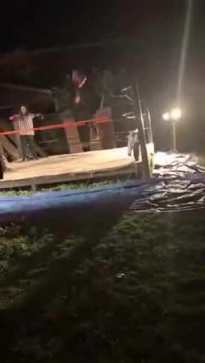 He didn’t even get to have the match.